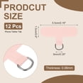 thumbnail image 2 of 12pcs Phone Tether Tab, Universal Phone Lanyard Patch T Shape Cell Phones Strap Replacement Part for Most Smartphone Cases, Light Pink, 2 of 6