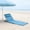 Blue, variant on PONPRNGY 1 Pcs Beach Mat Camping Chair, Portable Foldable Reclining Lounges with Adjustable Backrest for Sand Sunbathing Picnic