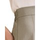thumbnail image 5 of Falda A-Line de Mujer Inspire Chic, Cintura Alta, Midi, Acampanada, Plisada, Color Beige para Oficina, 5 of 6