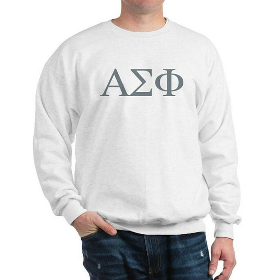 CafePress - Alpha Sigma Phi Greek Stone Sweatshirt - Crew Neck Sweatshirt