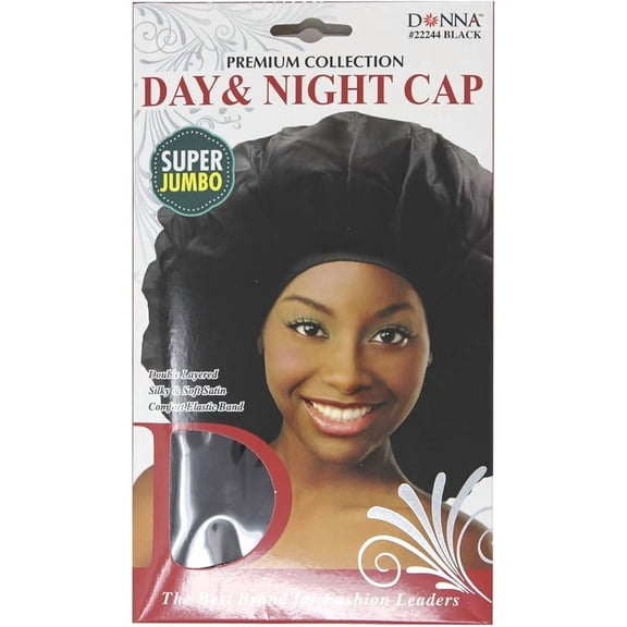 Jumbo Satin Bonnet Silk Bonnet for Sleeping Breathable Elastic Wide Band