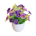 thumbnail image 1 of Pot 1 Set Artificial Pot Fade-less Ornamental Multi-purpose Clear Texture No Trimming Artificial Flower Garden Decoration, 1 of 6