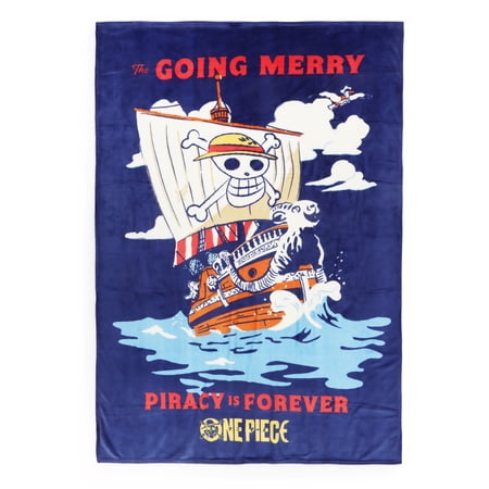 One Piece Kids Silk Touch Blanket, Piracy Forever, Multicolor, Neflix, 62" x 90"