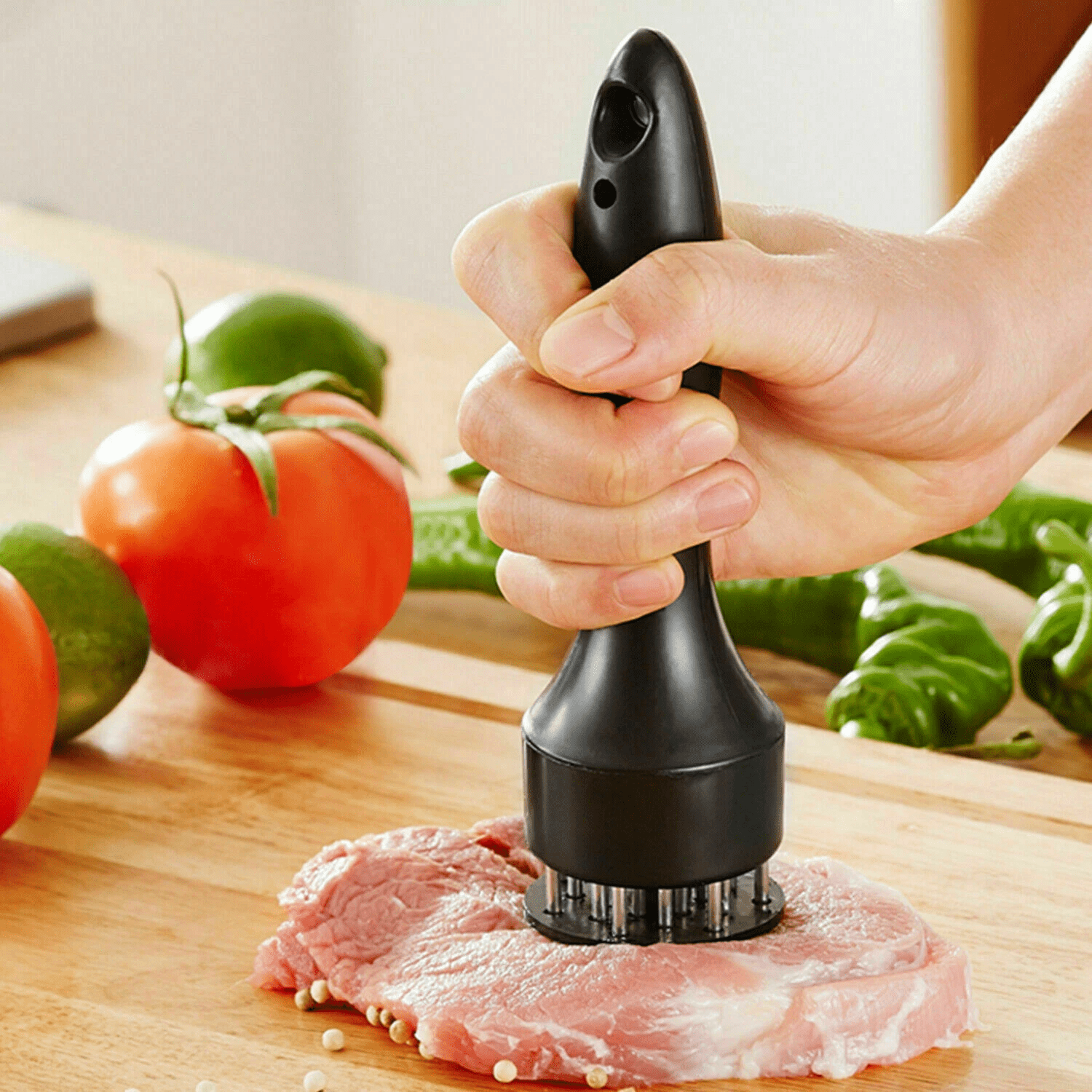 Stainless Steel Blade Meat Tenderizer for Chicken Port Beef Kitchen Tool 21 Needles