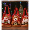 thumbnail image 4 of Bolsa de dulces navideños con bolsa de tela decorativa navideña colorida para niños, 4 of 5