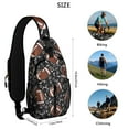 thumbnail image 5 of Lightweight Sports Sling Backpack for Men, Soccer Baseball Football Crossbody Bag with Ball Game Design, 5 of 6