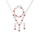 thumbnail image 2 of Delicate Collarbone Necklace Bracelet And Earrings Jewelry Set Sweet Lights Luxuries Gift, 2 of 9