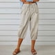 thumbnail image 1 of WILLBEST Pantalones Casuales para Mujer, Pantalones Harén Holgados de Cintura Alta Elástica con Bolsillos, Pantalones Casuales Recortados para Un Estilo y Comodidad Sin Esfuerzo. XXXL, 1 of 6