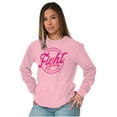 thumbnail image 3 of Breast Cancer Fight Warrior Courage Women's Long Sleeve T Shirt Brisco Brands S, 3 of 6