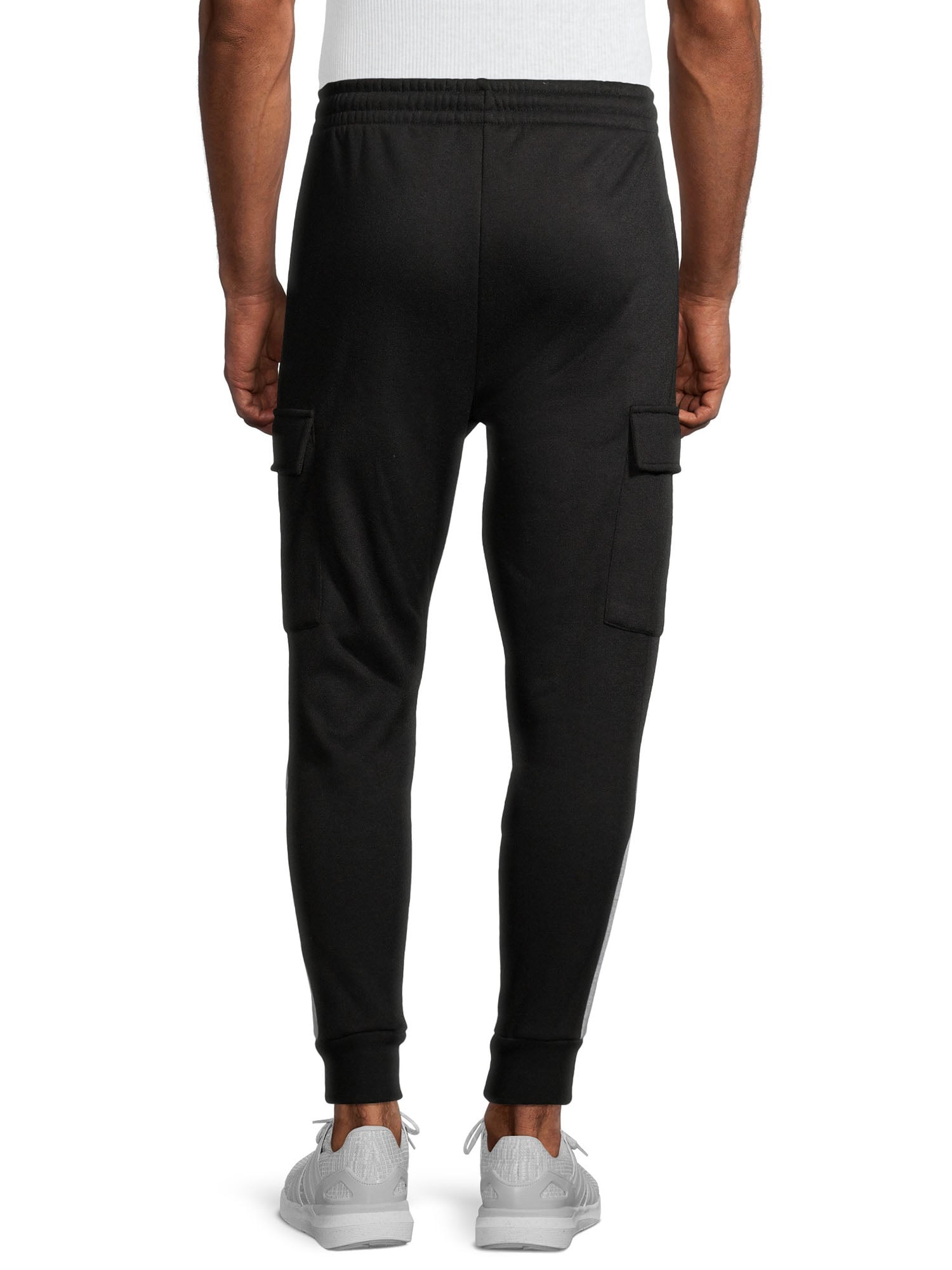 Unipro Men s Cargo Fleece Sweatpants with Single Side Stripe