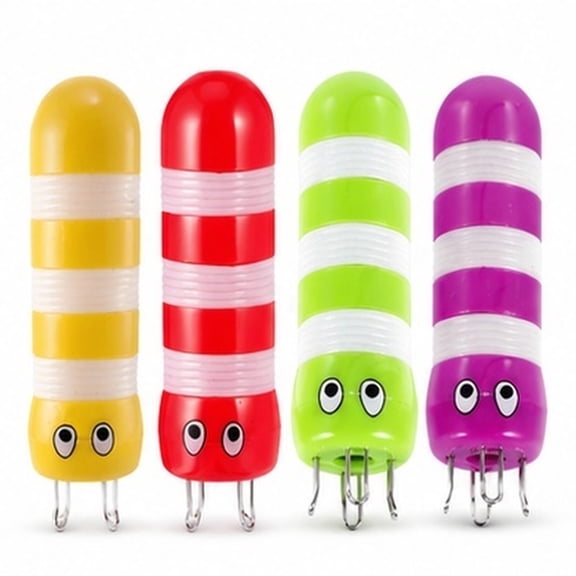 Milisten 4-Piece French Knitting Starter Kit with Colorful Plastic Spools for Yarn Crafts, Cord Making and Projects