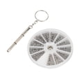 thumbnail image 4 of Kit Surtido De Tuercas Y Pernos, 12 Tamaños Populares Kit Surtido De Tuercas De Tornillo Resistencia A La Oxidación 600 Piezas Kit De Reparación Para Relojes Para Electrónica ANGGREK Otros, 4 of 8