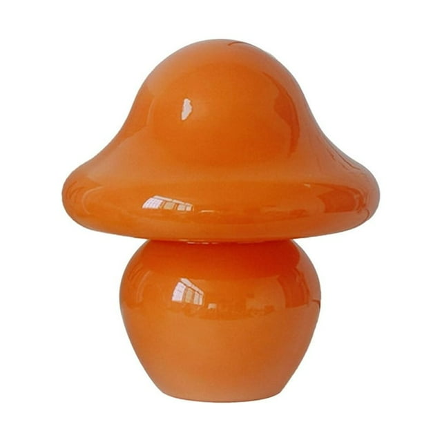 Mushroom Lamp USB Chaging Adjustable LED Small Glass Nightlight For Room Home Decor