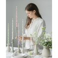 thumbnail image 4 of Candle LPUSA con forma de lazo rosa, 30 cm, sin perfume, juego de 12, 4 of 5