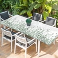 thumbnail image 2 of Sage Green Spring Floral Table Cloths for 8 Foot Rectangle Tables, Watercolor Elegant Pastoral Flowers Patio Waterproof Elastic Fitted Tablecloths, Washable Rectangular Table Cover for Camping, 2 of 8
