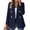 Navy, variant on Tqcoqu Womens Casual Blazer Jacket,Gold Button Long Sleeve Work 0ffice Blazer,Lapel Open Front Jacket,Black Women's S-XXXL