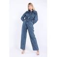thumbnail image 3 of Women's Oversize Jean Jumpsuit Dark Blue, 3 of 8