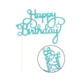 thumbnail image 3 of Letras acrílicas Billuyoard de feliz cumpleaños decoración de tarta azul, 3 of 6