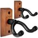 thumbnail image 1 of Soporte de pared para guitarra SNIGJAT de madera dura para bajo acústico, paquete de 2 unidades, 1 of 8