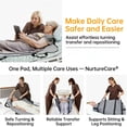 thumbnail image 2 of NurtureCare 3-Layer Comfort Positioning Bed Pad with Handles, Nylon, Waterproof, 60" x 40", Gray, 2 of 9