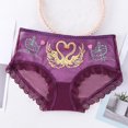 thumbnail image 2 of Aayomet Culotte Femme String Ouvert g Pants Lingerie Pyjama (Violet, m), 2 of 5