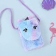 thumbnail image 4 of Crossbody Bag Unicorn Plush Messenger Bag Mini Monedero para teléfono móvil para niñas Mujeres Violeta WD.WDQZL Hogar, 4 of 8