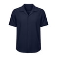 thumbnail image 5 of Busydd Mens Dress Shirts Casual Classic Solid Color Button Down Shirt Men Short Sleeve Turndown Collar Business Tops S, 5 of 9