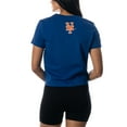 thumbnail image 2 of Women's The Wild Collective Royal New York Mets Twist Front T-Shirt, 2 of 2