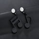 thumbnail image 2 of Sonducket 1 Pair Musical Note Earring Asymmetric Ear Dressing Earrings Dancing Metal Daily Dangling Jewellery Decoration Beauty Type2 NO2, 2 of 6