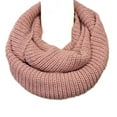 thumbnail image 4 of Wrapables® Winter Warm Knitted Infinity Scarf and Beanie Hat Set, Pink Petal, 4 of 8