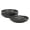 Black, variant on 4-Piece 9 Inch Dinner Plate Bowl Set – Reactive Glaze Stoneware – Shallow Serving Pasta Bowls – Wide-Rim Round Shape – Microwave & Dishwasher Safe - Green