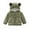 Green, variant on SEAOPEN Toddler Girls Boys Fleece Hoody Jacket Zip Up Teddy Coat Warm Winter Outwear with Pockets Today Brown,3 Years