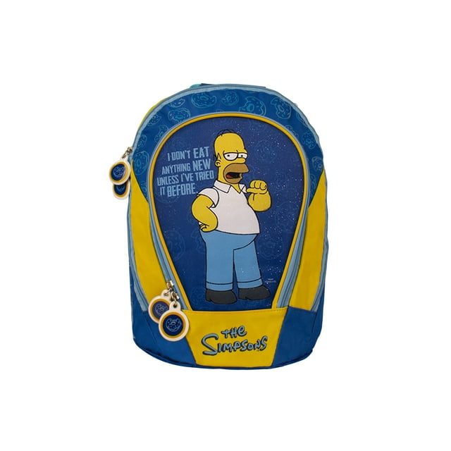 Mochila Escolar Infantil Los Simpsons Homero Original Azul