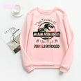 thumbnail image 2 of No te metas con Mamasaurus, te patearán el trasero Sudadera con capucha para mujer, sudadera con estampado de dinosaurios de Jurassic Park, chándal para mujer, 2 of 4