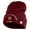 Maroon, variant on Star US Army Veteran Retired Logo Embroidered 12 Inch Long Knitted Beanie - Black OSFM