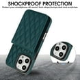 thumbnail image 6 of Wallet Case Compatible for iPhone 11 Pro Max, Women PU Leather Detachable Crossbody Phone Case with RFID Blocking Card Holder Adjustable Shoulder Strap Shockproof Kickstand Phone Wallet, Green, 6 of 8