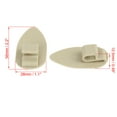thumbnail image 2 of Universal Car Floor Mat Clips Fixing Grips Anti Slip Buckle Fastener Beige 28x56mm 40pcs, 2 of 5