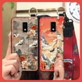 thumbnail image 2 of LYM-Phone Case For BLU View4, Ring Fashion Back Cover Phone Holder Kickstand Lanyard Silicone Anti-dust Durable Dirt-resistant Wrist Strap Chinese style Anti-knock Elderly lady For Mom, 2 of 9