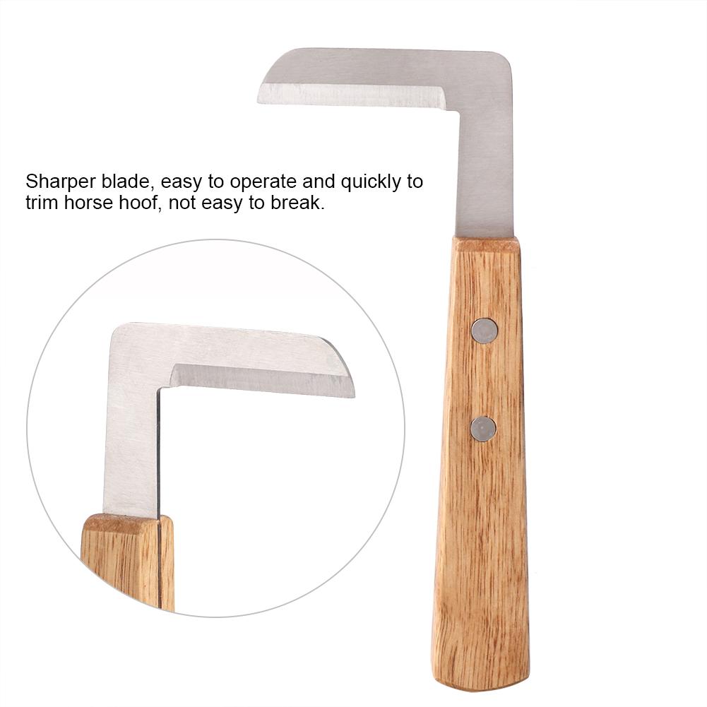Greensen Sickle L Blade Shape Carbon Steel Hoof Knife Trimming Tool for