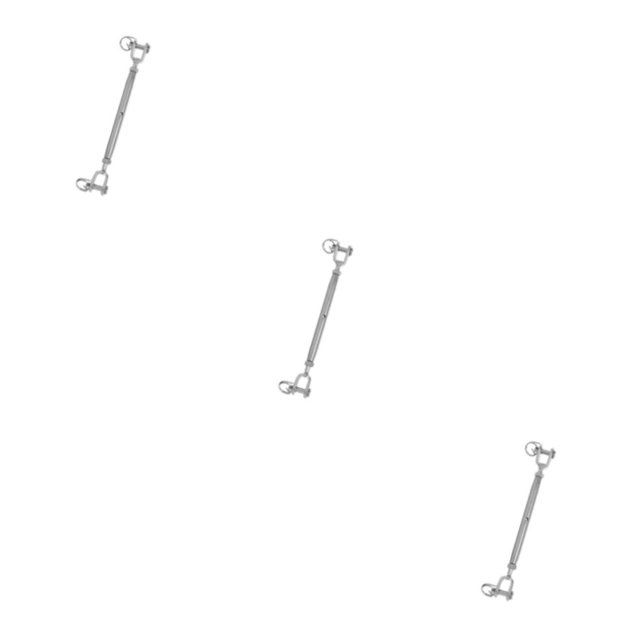 Youkk Stainless Steel Closed Body Turnbuckle Jaw Wire Rope Fork Screw Rigging Silver M5 3Set