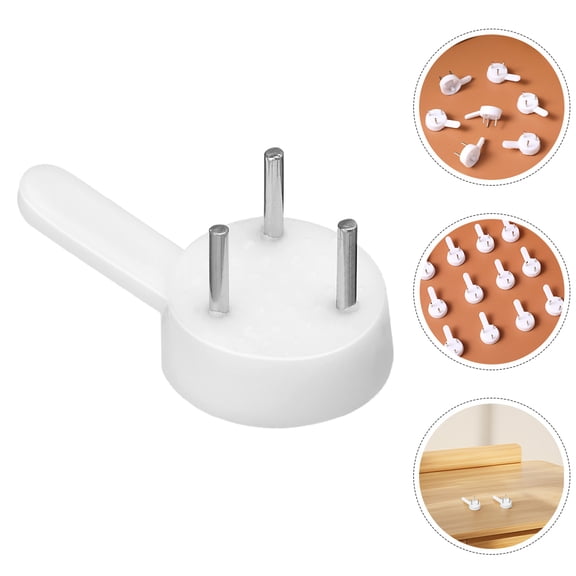 FUTUREORYY 200 Pcs White Picture Frame Hangers, Invisible Nail Wall Hooks for Hanging Photos, Artwork, Home Decor, Frames