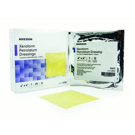 McKesson Xeroform Petrolatum Dressing 4 X 4 Inch Gauze Bismuth Tribromophenate Sterile Case of 150