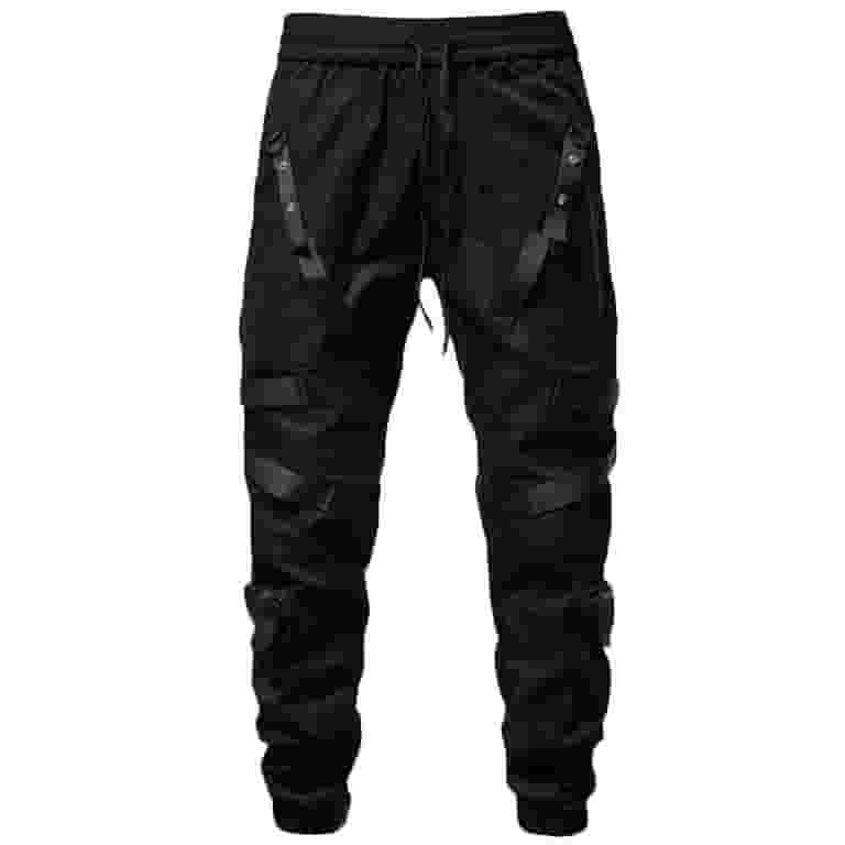 激安アウトレット通販 fartey Men Casual Gothic Pants Classic Drawstring Elastic Clothing