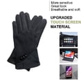 thumbnail image 2 of Guantes cálidos de invierno para mujer con dedos sensibles a la pantalla táctil Guantes de gamuza de otoño e invierno, 2 of 5