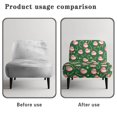 thumbnail image 6 of HELLHERO Santa Claus and Candy Canes Non Slip Wear-Resisting Armless Accent Chair Slipcover Easy Care Armless Accent Chair Protector for Armless Chair, 6 of 8