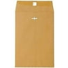 JAM Paper 7 1/2 x 10 1/2 Brown Kraft 28 lb Clasp Envelope, 100 envelopes per pack