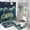 style-12, variant on Skull Camping 4 Piece Shower Curtain Sets Bathroom Sets with Curtain Rug Toilet Cover And U Shaped Mat Camper Trailer Campfire Durable And Waterproof for Bathtub Decor