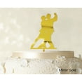 thumbnail image 1 of "Printtoo Silhouette Couple Cake Topper Wedding Cake Topper Cake Decorations Color Option Available 6""-7"" Inches Wide", 1 of 1