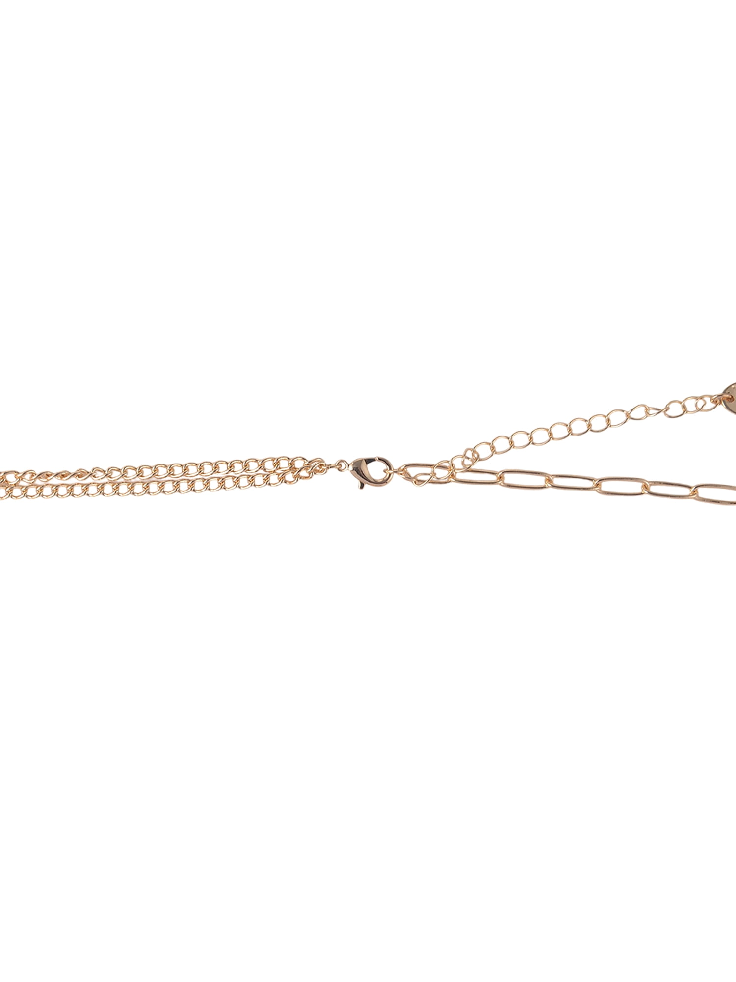 Time and Tru Goldtone Multi Chain Acrylic Drop Y-Necklace