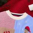 thumbnail image 7 of Mrzhqd Girls Sweaters Casual Knitted Fashion Soft Sweater Crew Neck Long Sleeve Christmas Reindeer Plaid Print Tops Fall Winter Kids Clothes White Size 10-11 Years, 7 of 7